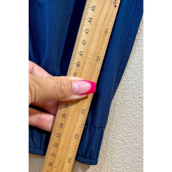 ALBION True Blue Jettersetter Cap Sleeves Elastic Waist Tie Jumpsuit Romper XXS - Picture 14 of 14